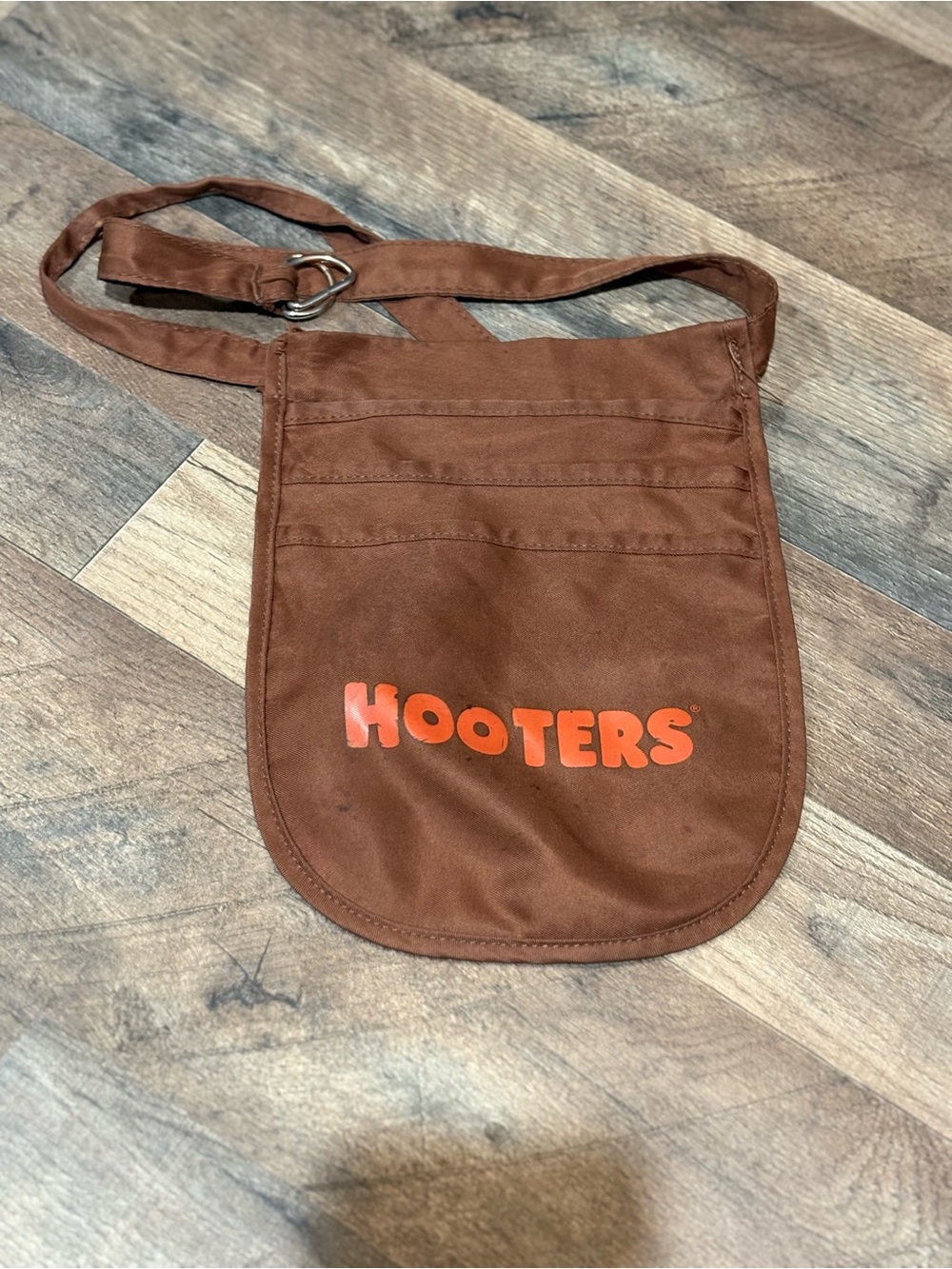 Hooters Brown Apron Belt Bag with Orange Logo